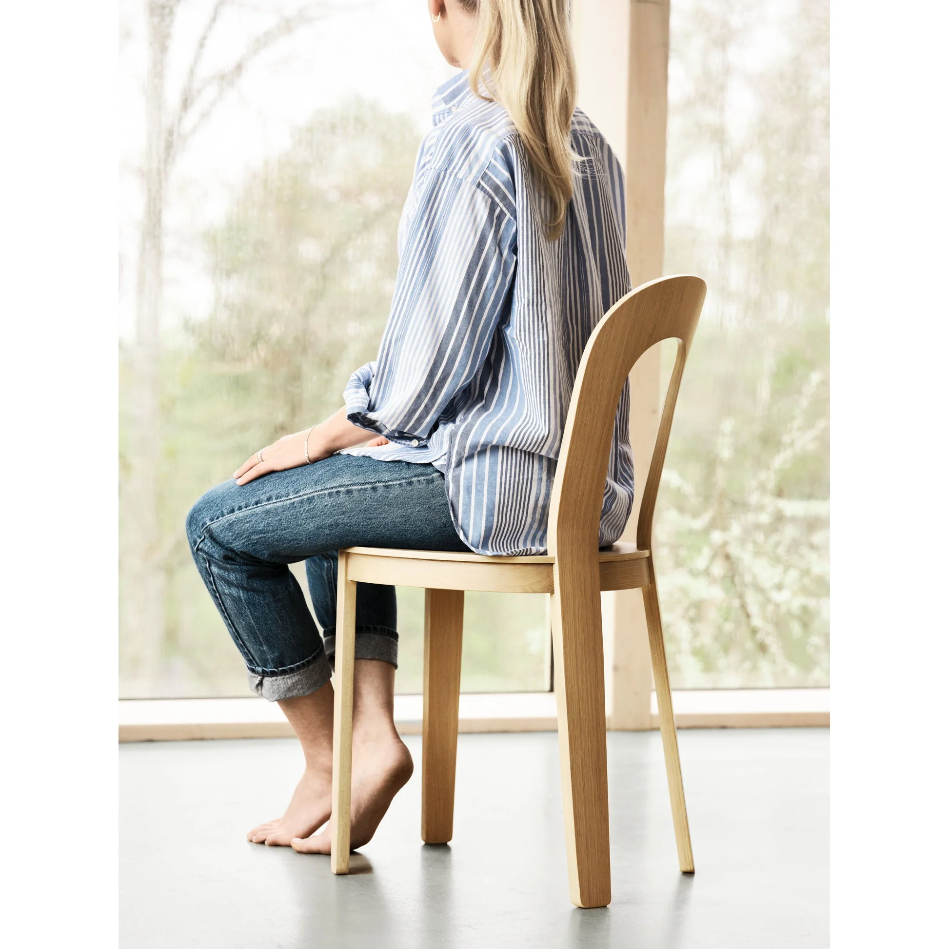 Olivia Chair, Set of 2 - Light Oak - Image 7