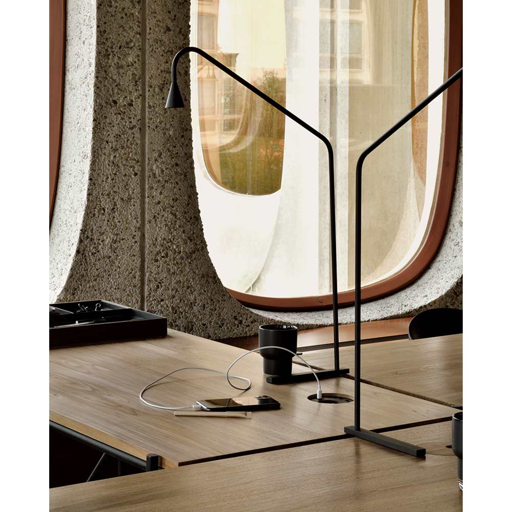 Oscar Desk - Teak, With Cable Management - Image 6