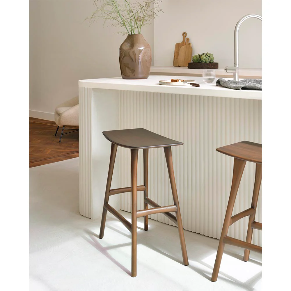 Osso Counter Stool - Brown Teak - Image 6