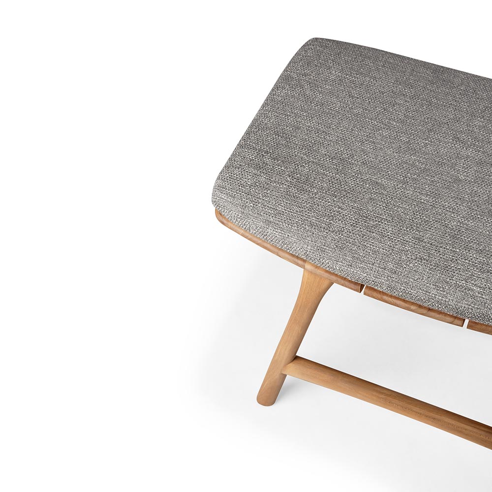 Osso Outdoor Stool - Teak, Mocha Cushion - Image 4