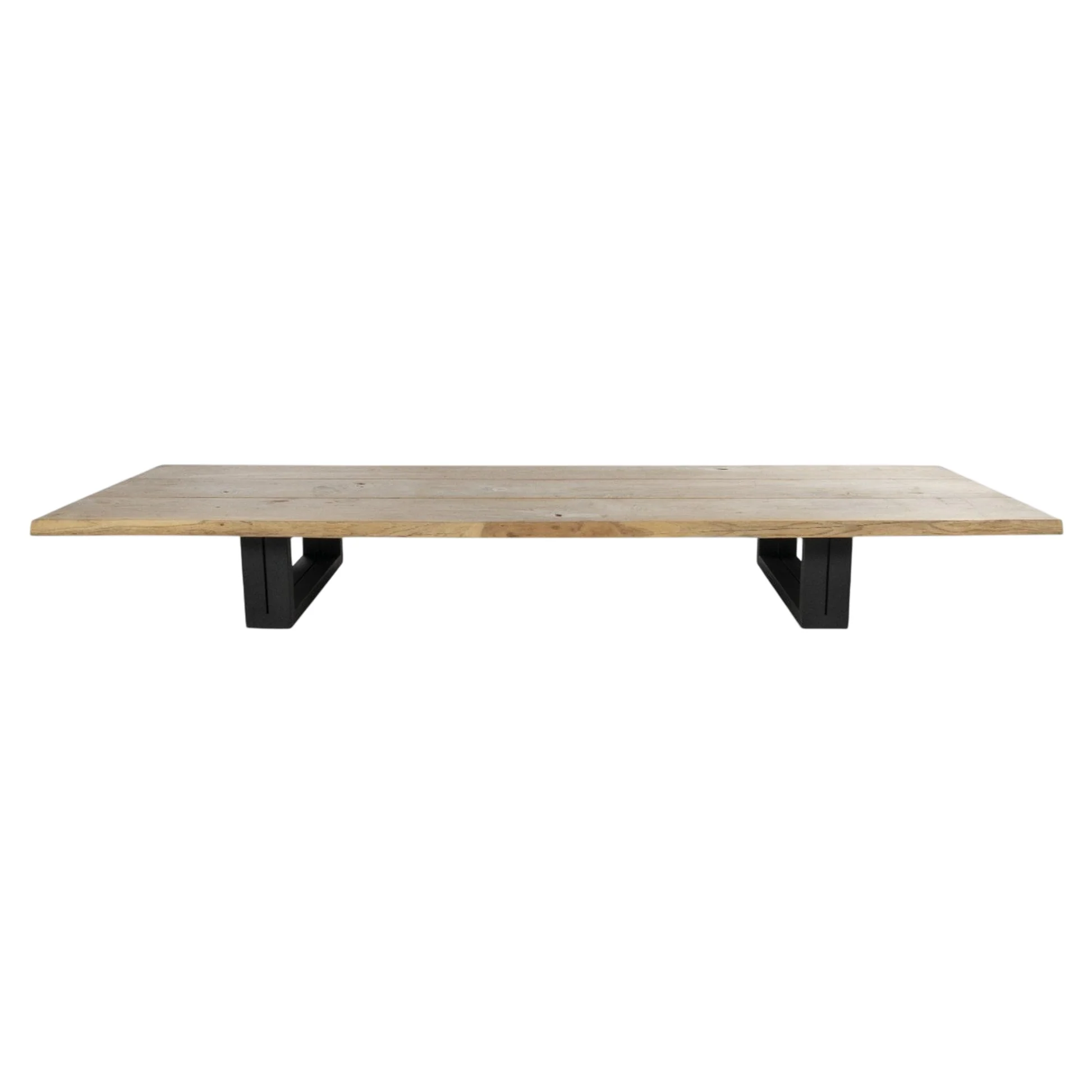 Otranto Coffee Table - Teak, Black Aluminum Base - Image 2
