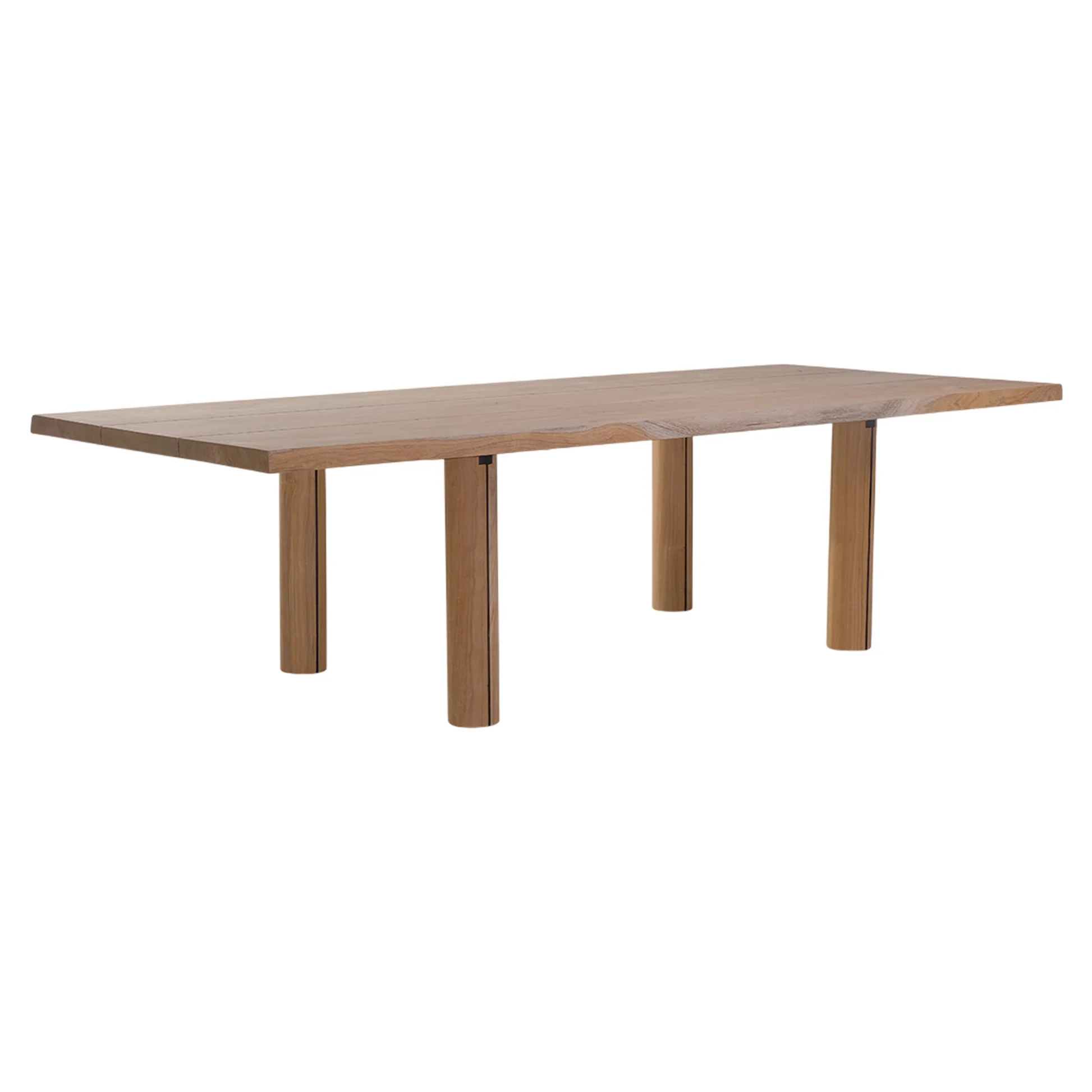 Otranto Rectangular Dining Table - Teak, Round Legs - Image 2