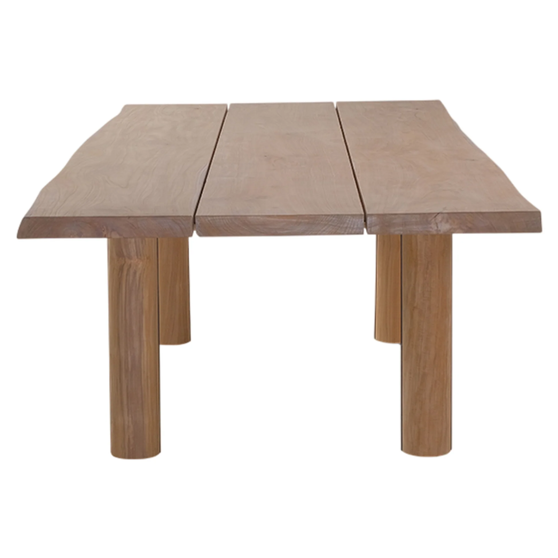 Otranto Rectangular Dining Table - Teak, Round Legs - Image 3