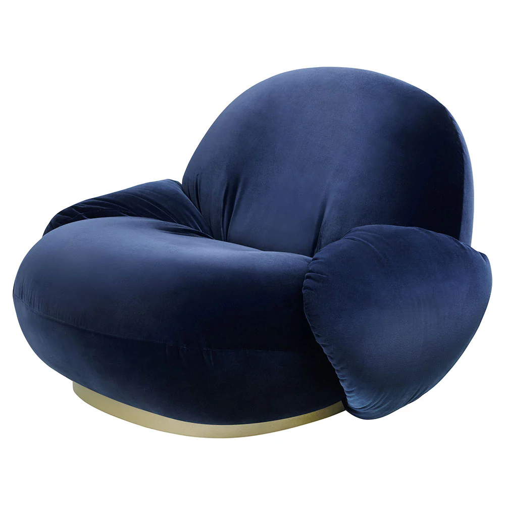 Pacha Lounge Chair With Armrests - Fixed Base - Image 2