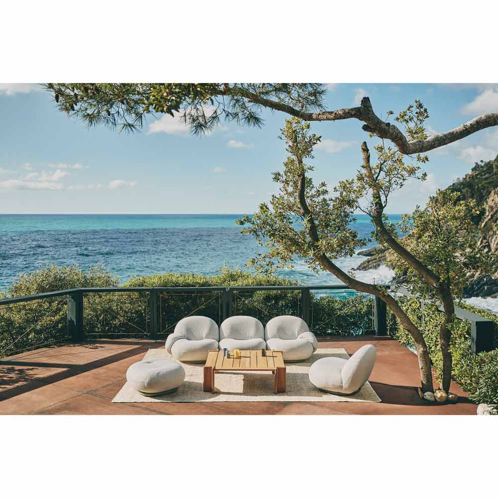 Pacha Outdoor Modular Sofa - 3 Seater With Armrests - Image 4