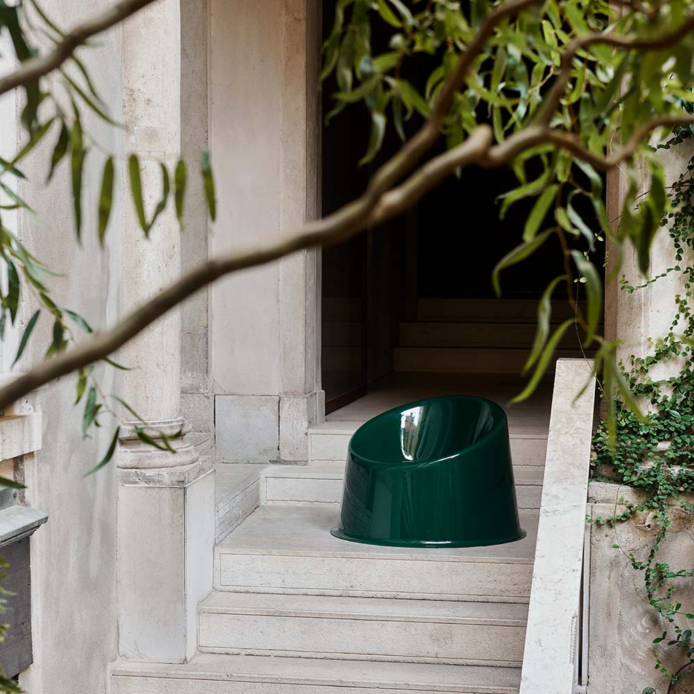 Panto Pop Outdoor Lounge Chair - Dark Green - Image 2