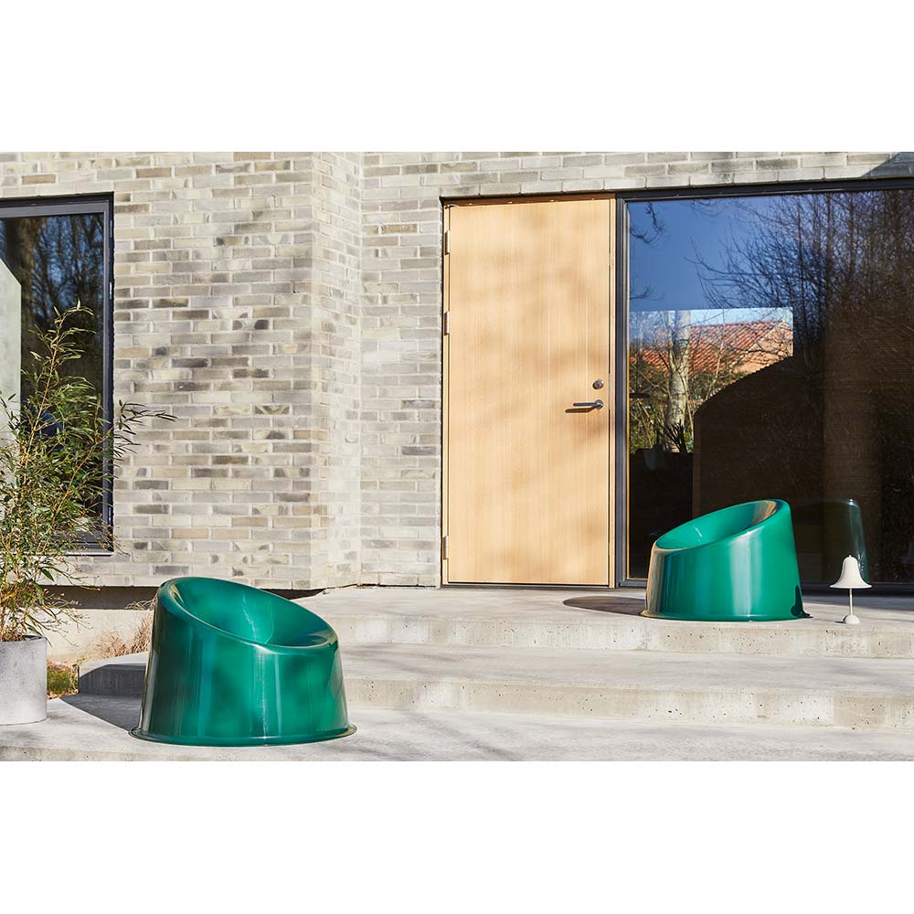 Panto Pop Outdoor Lounge Chair - Dark Green - Image 7