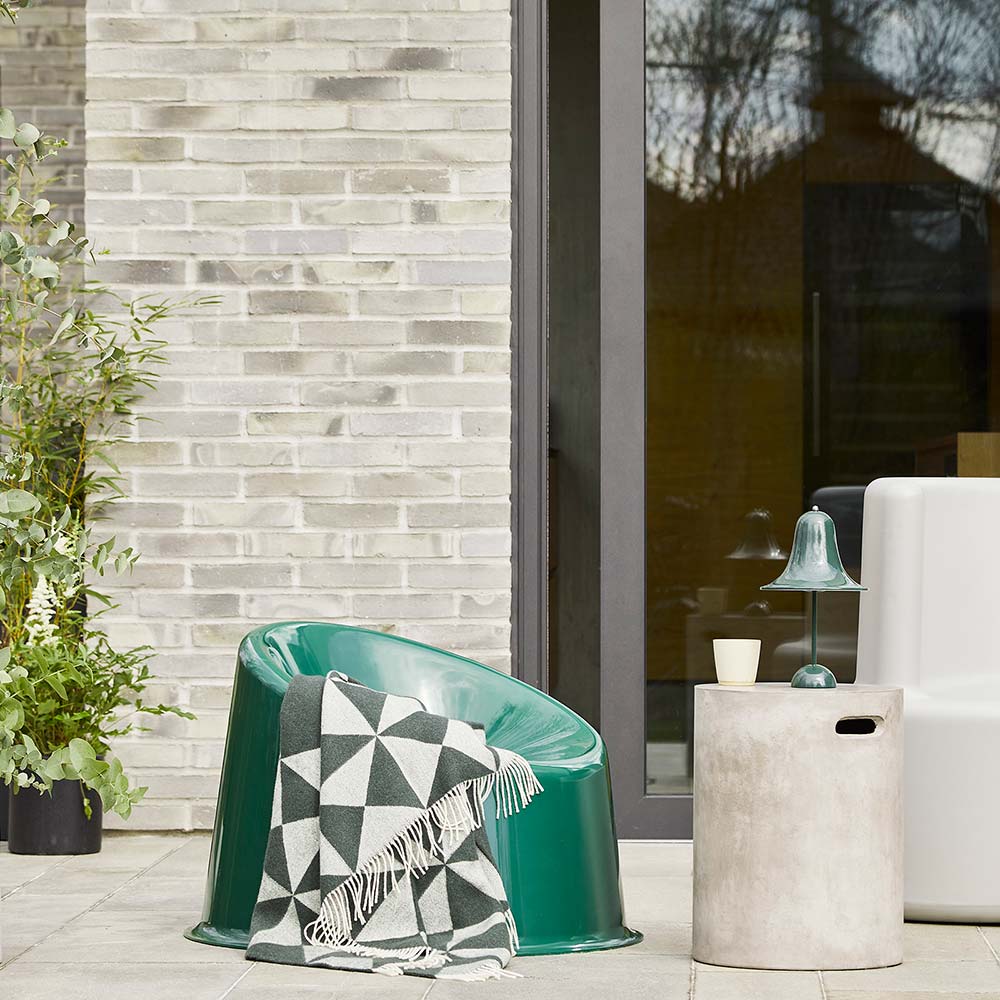 Panto Pop Outdoor Lounge Chair - Dark Green - Image 8