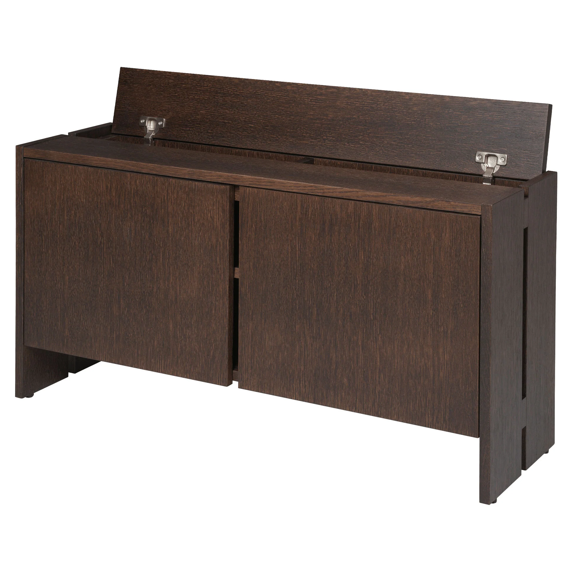 Parcel Hallway Cabinet - 20"H, Dark Stained Oak - Image 2