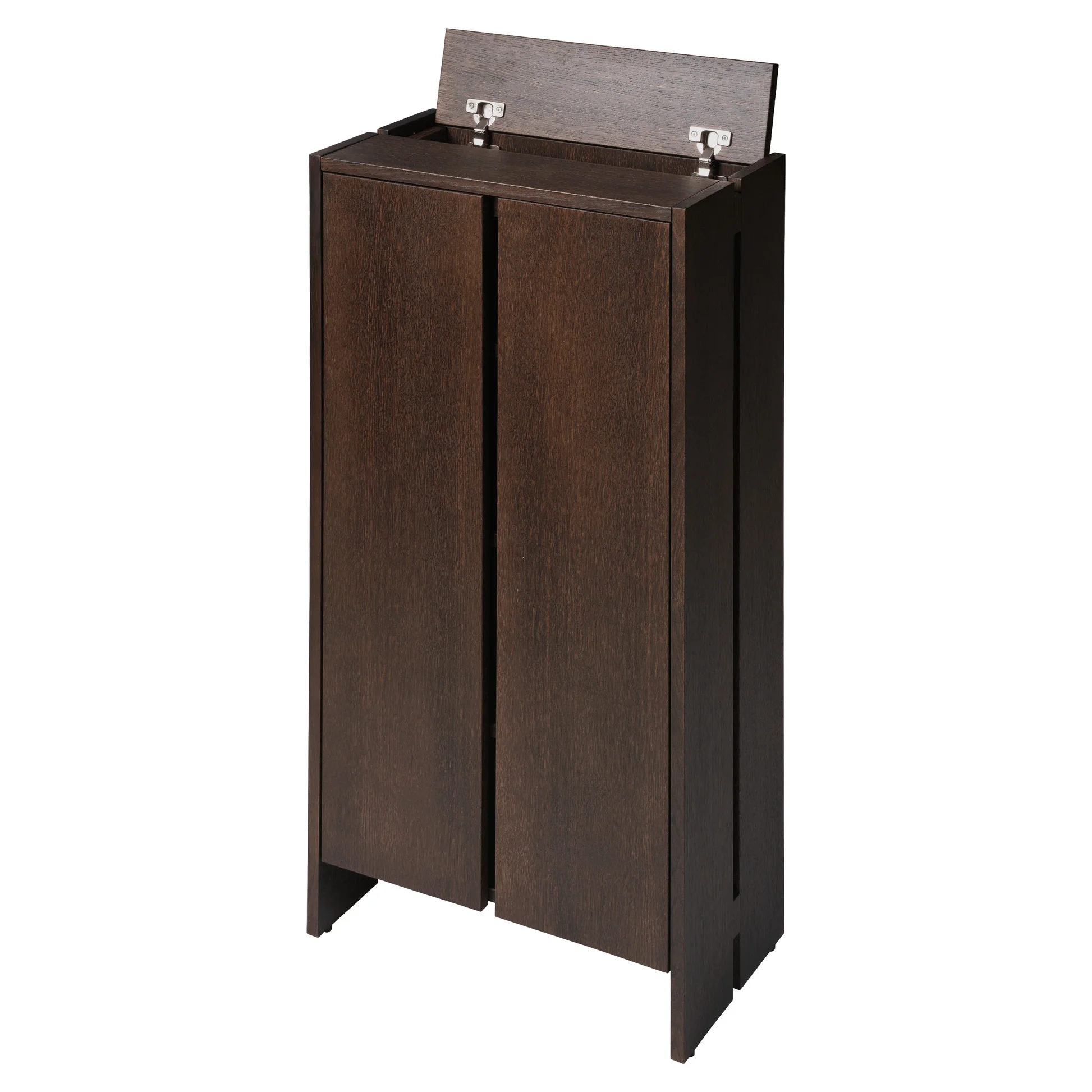 Parcel Hallway Cabinet - 43"H, Dark Stained Oak - Image 4