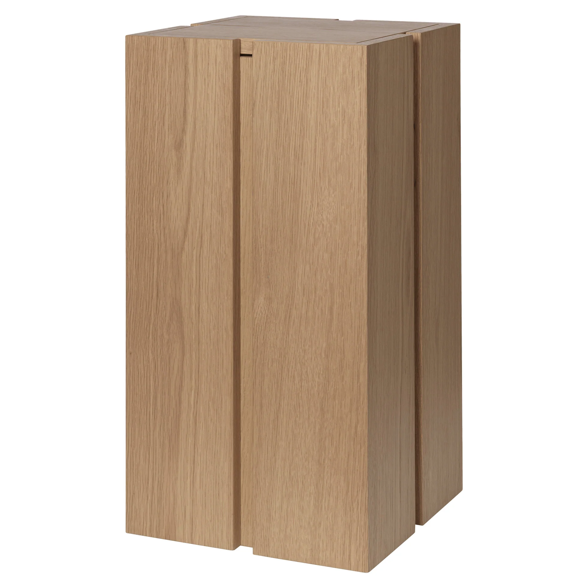 Parcel Pedestal - 23"H, Natural Oak - Image 2