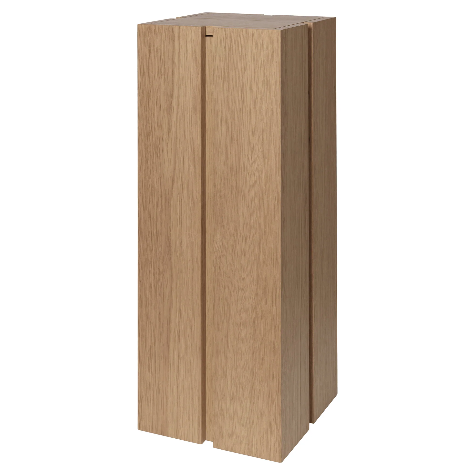 Parcel Pedestal - 35"H, Natural Oak - Image 2