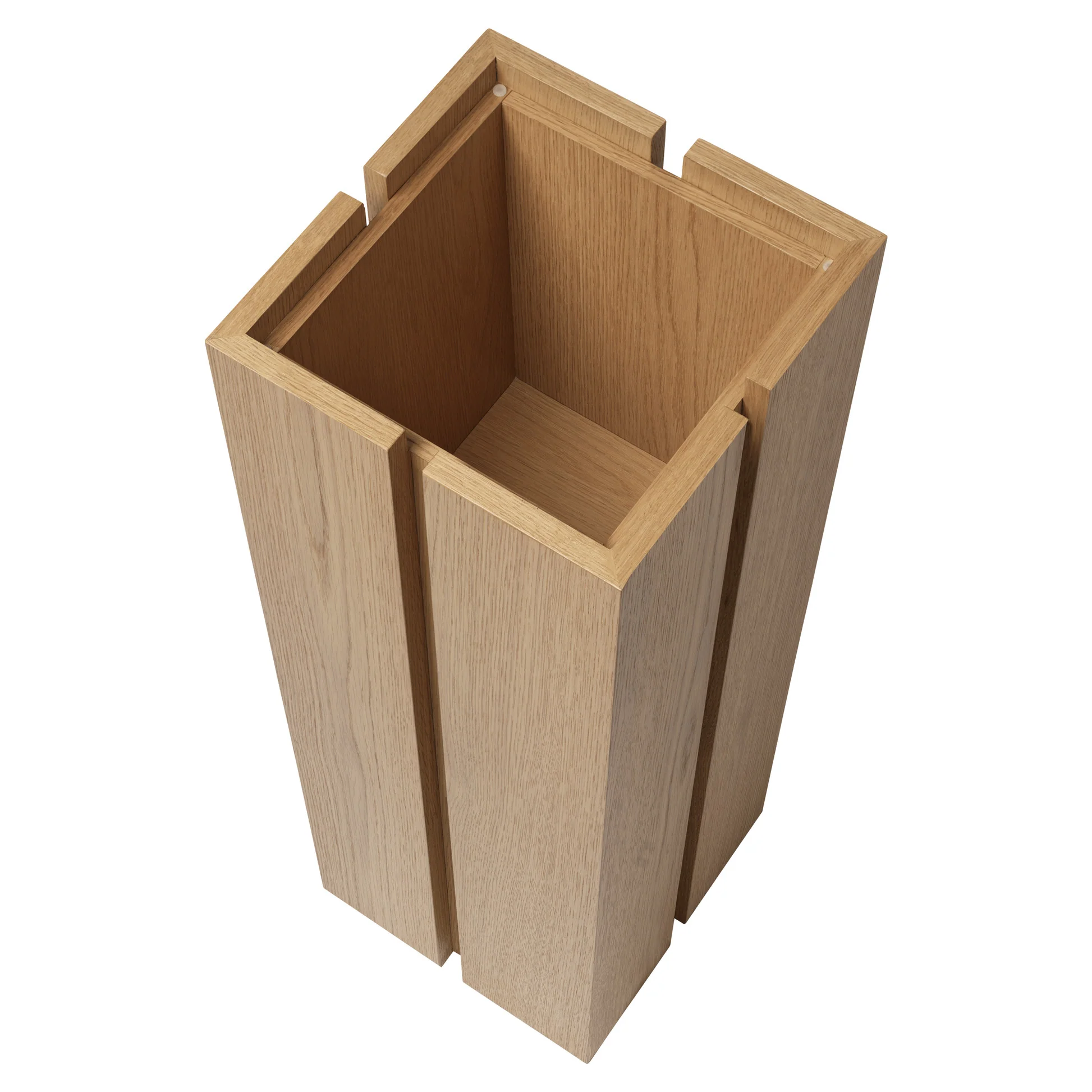 Parcel Pedestal - 35"H, Natural Oak - Image 3