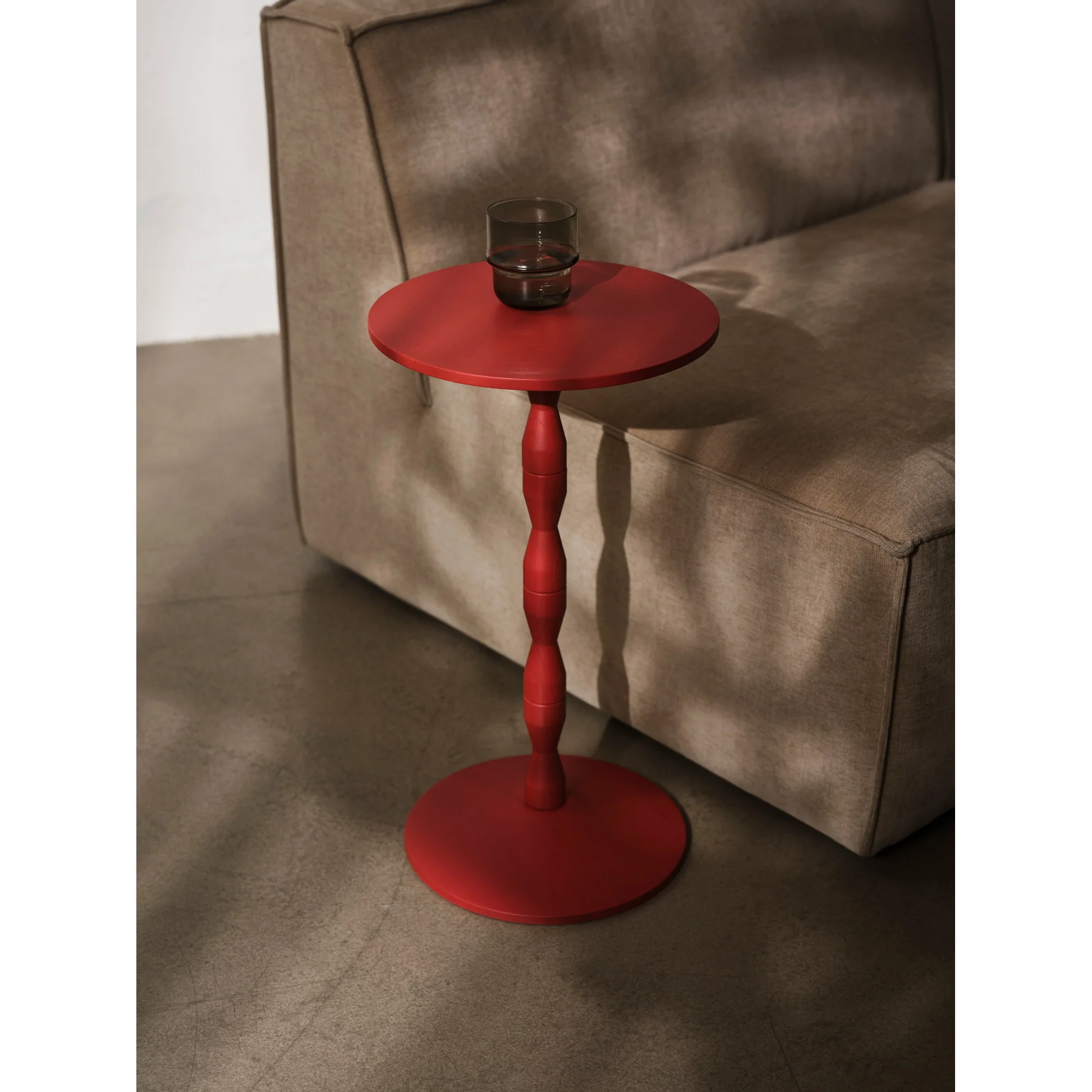 Pedestal Table - Red - Image 4
