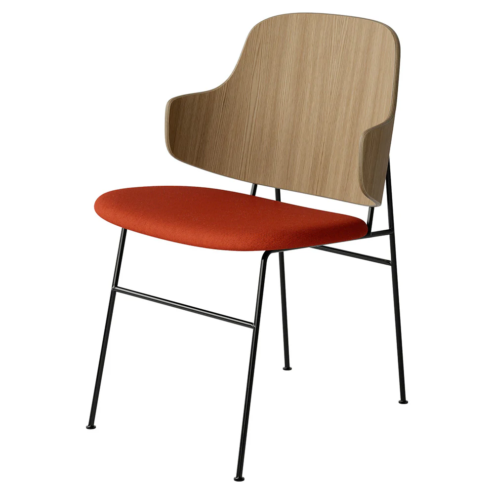 Penguin Seat Upholstered Dining Chair - Natural Oak - Image 5