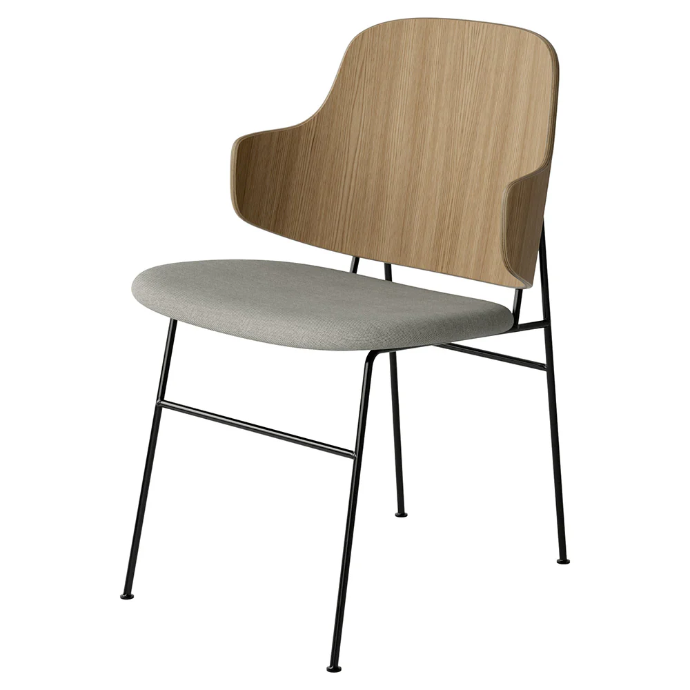 Penguin Seat Upholstered Dining Chair - Natural Oak - Image 6