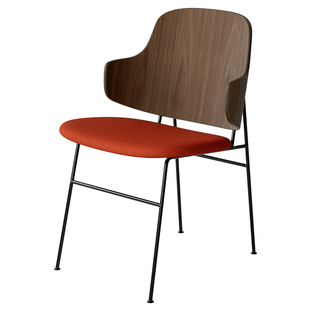 Penguin Seat Upholstered Dining Chair - Walnut - Image 5