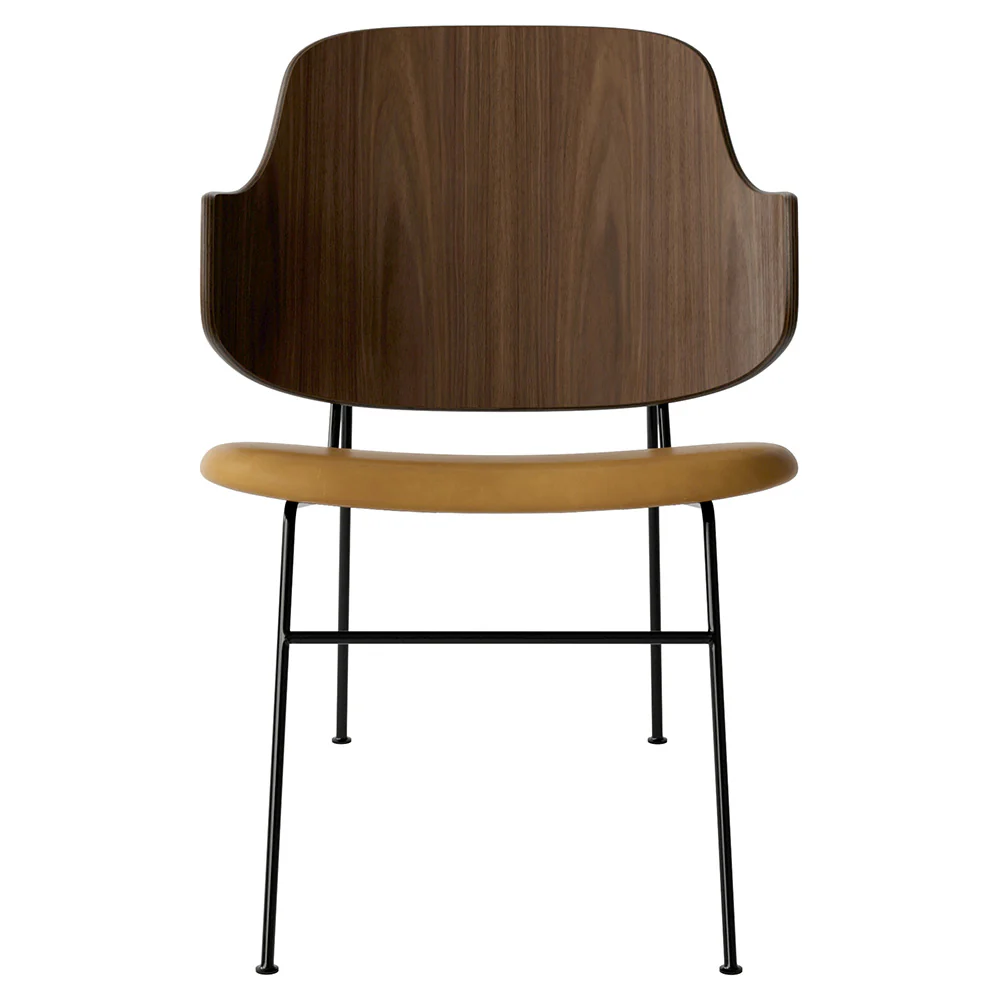 Penguin Seat Upholstered Lounge Chair - Walnut - Image 2