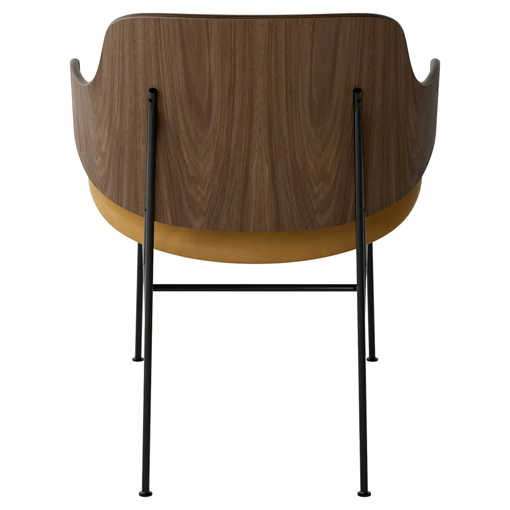 Penguin Seat Upholstered Lounge Chair - Walnut - Image 3