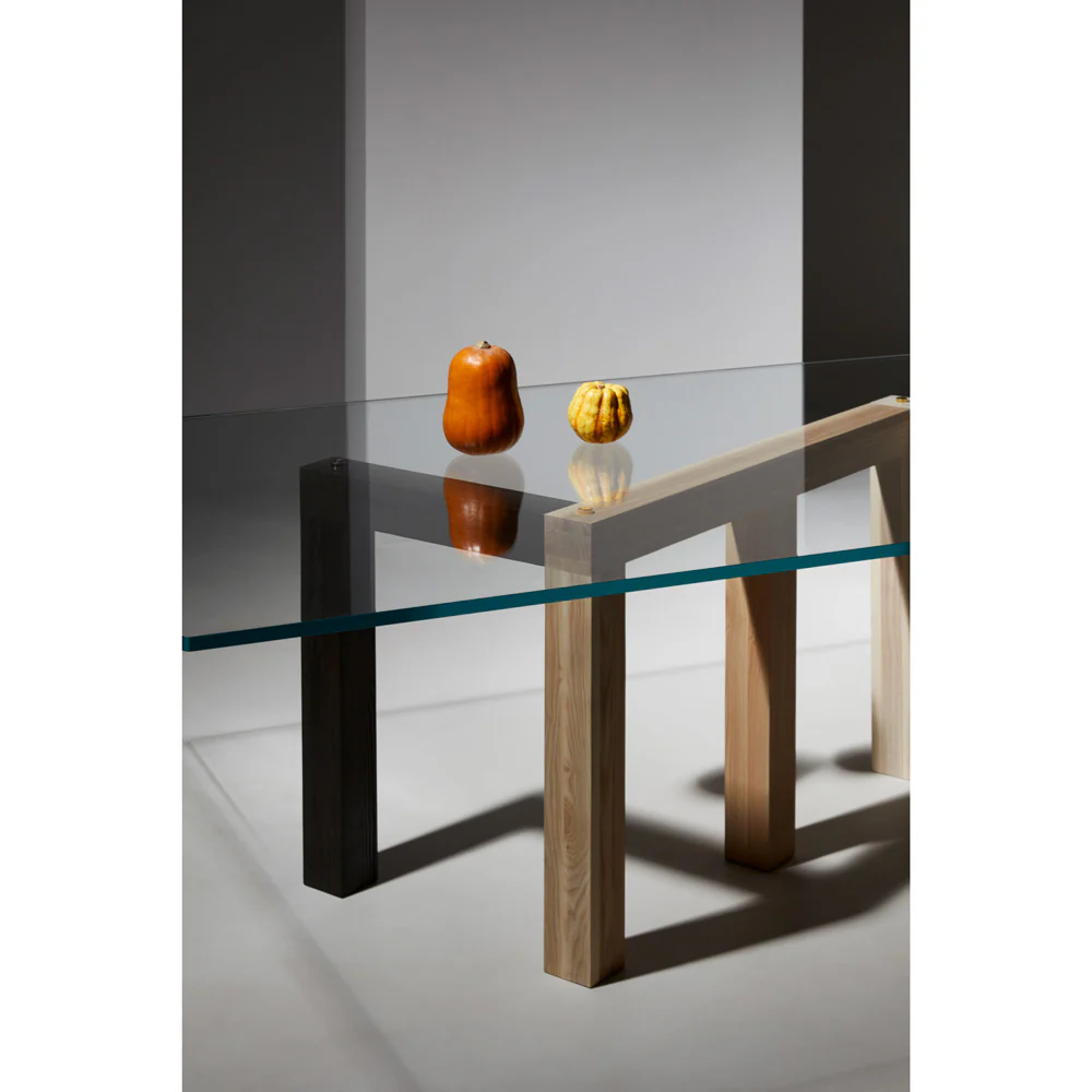 Penrose Dining Table - Clear Glass - Image 4