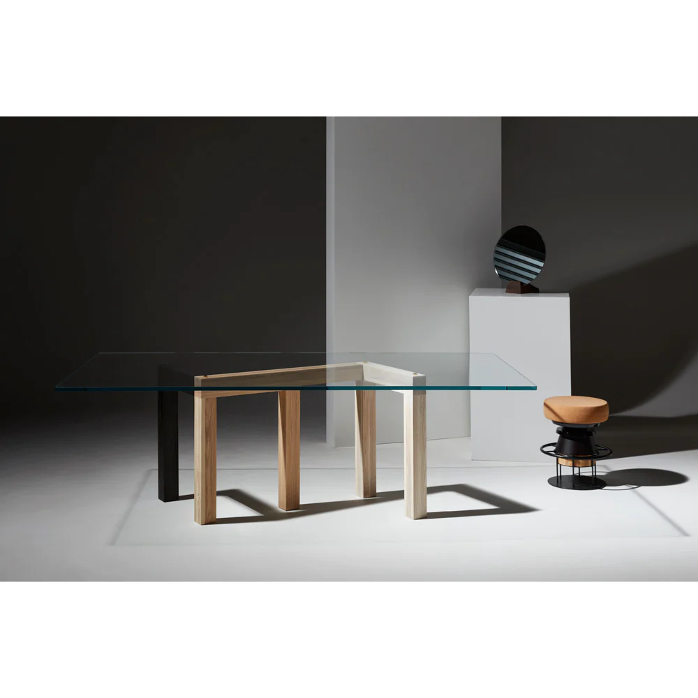 Penrose Dining Table - Clear Glass - Image 5