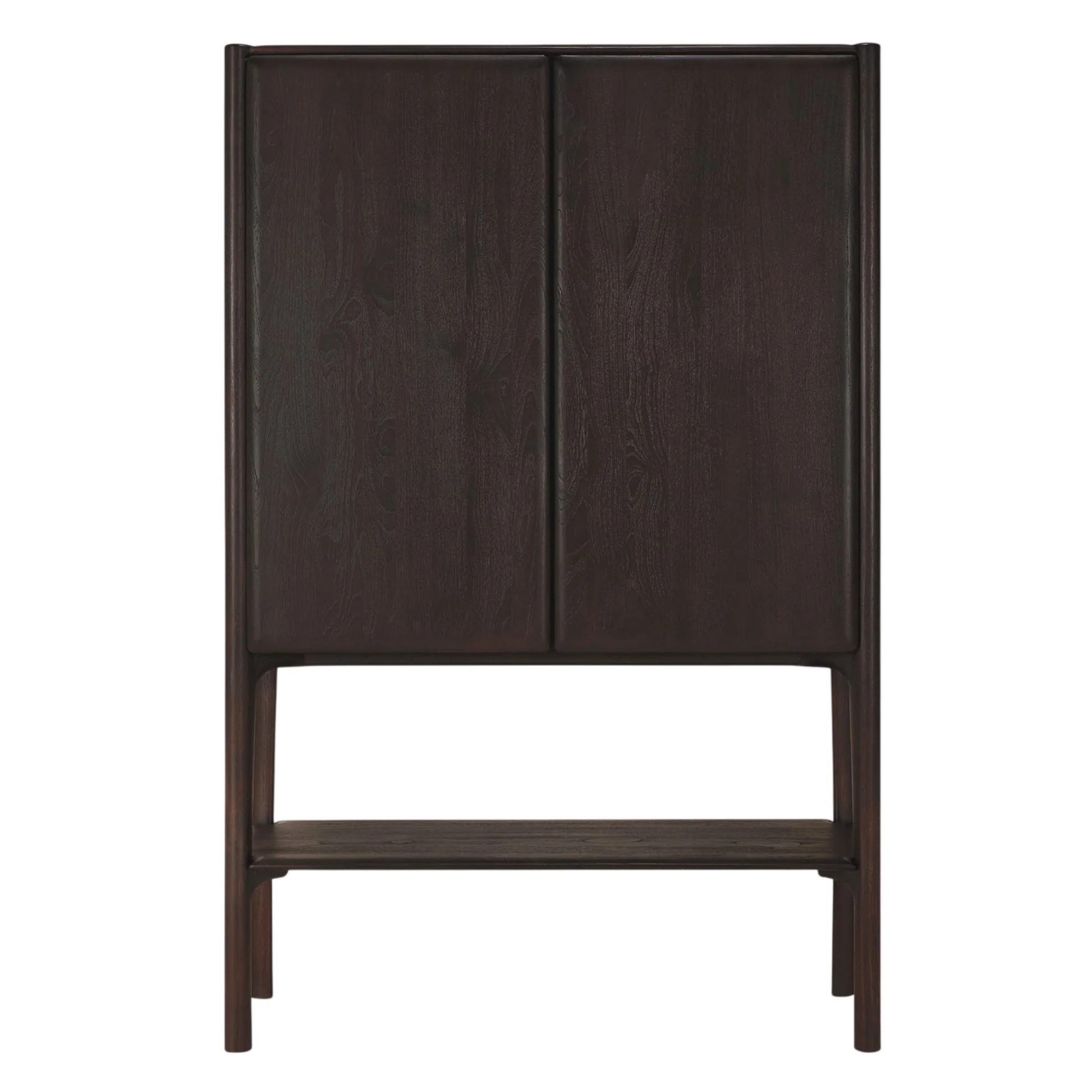 PI Cupboard - 2 Doors - Dark Brown Teak