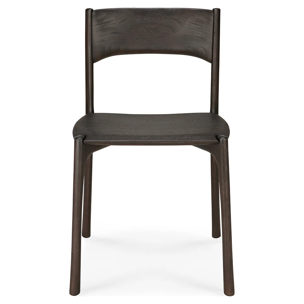 PI Dining Chair - Dark Brown Teak - Image 2