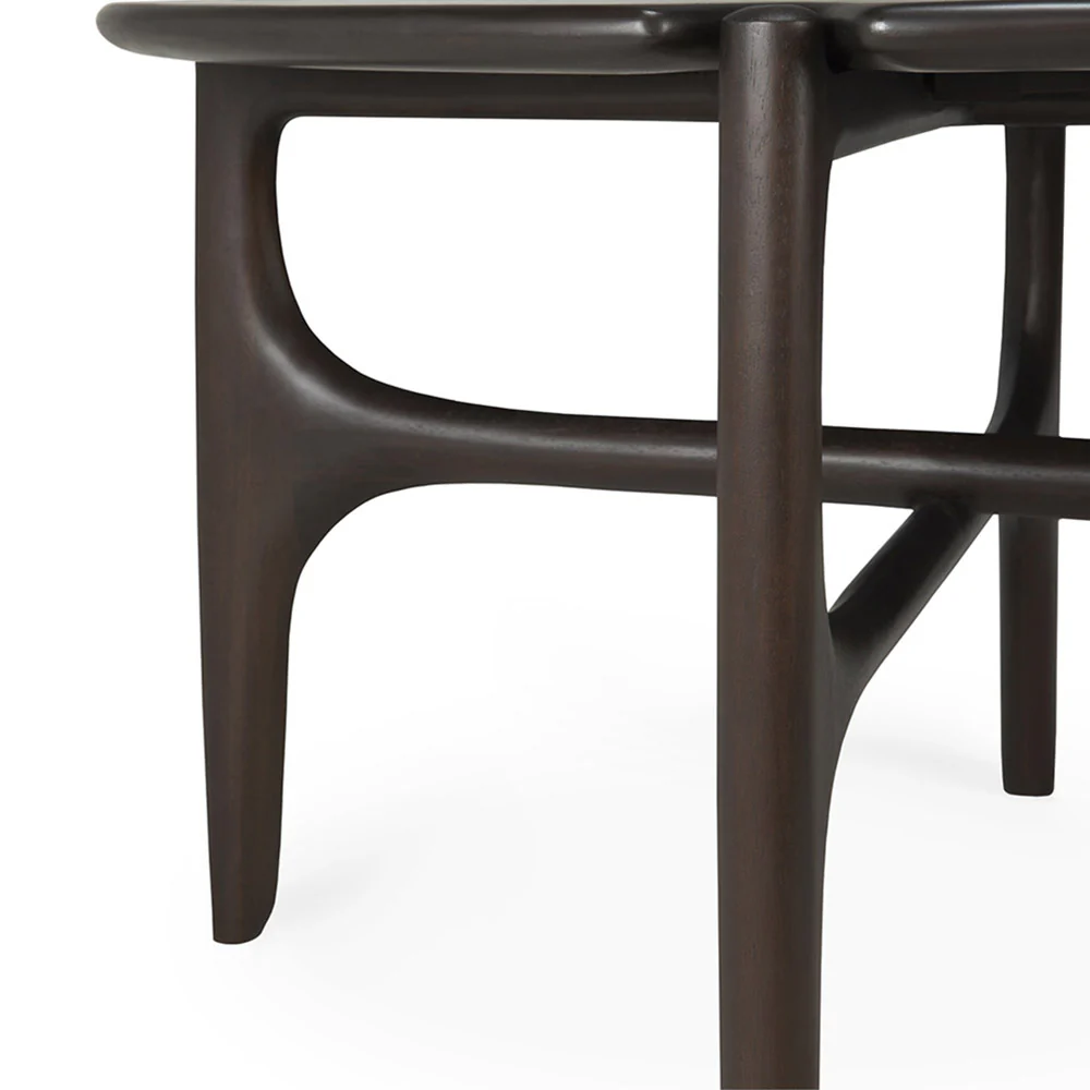 Pi Round Coffee Table - Dark Brown Mahogany - Image 4