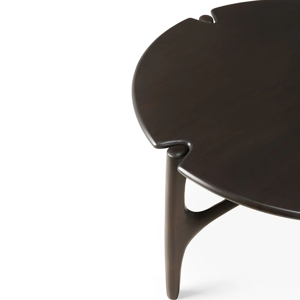Pi Round Coffee Table - Dark Brown Mahogany - Image 5