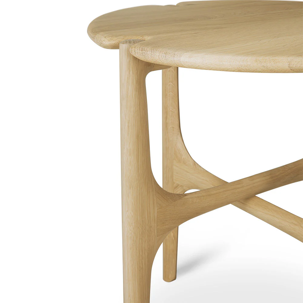 Pi Round Side Table - Oak - Image 4