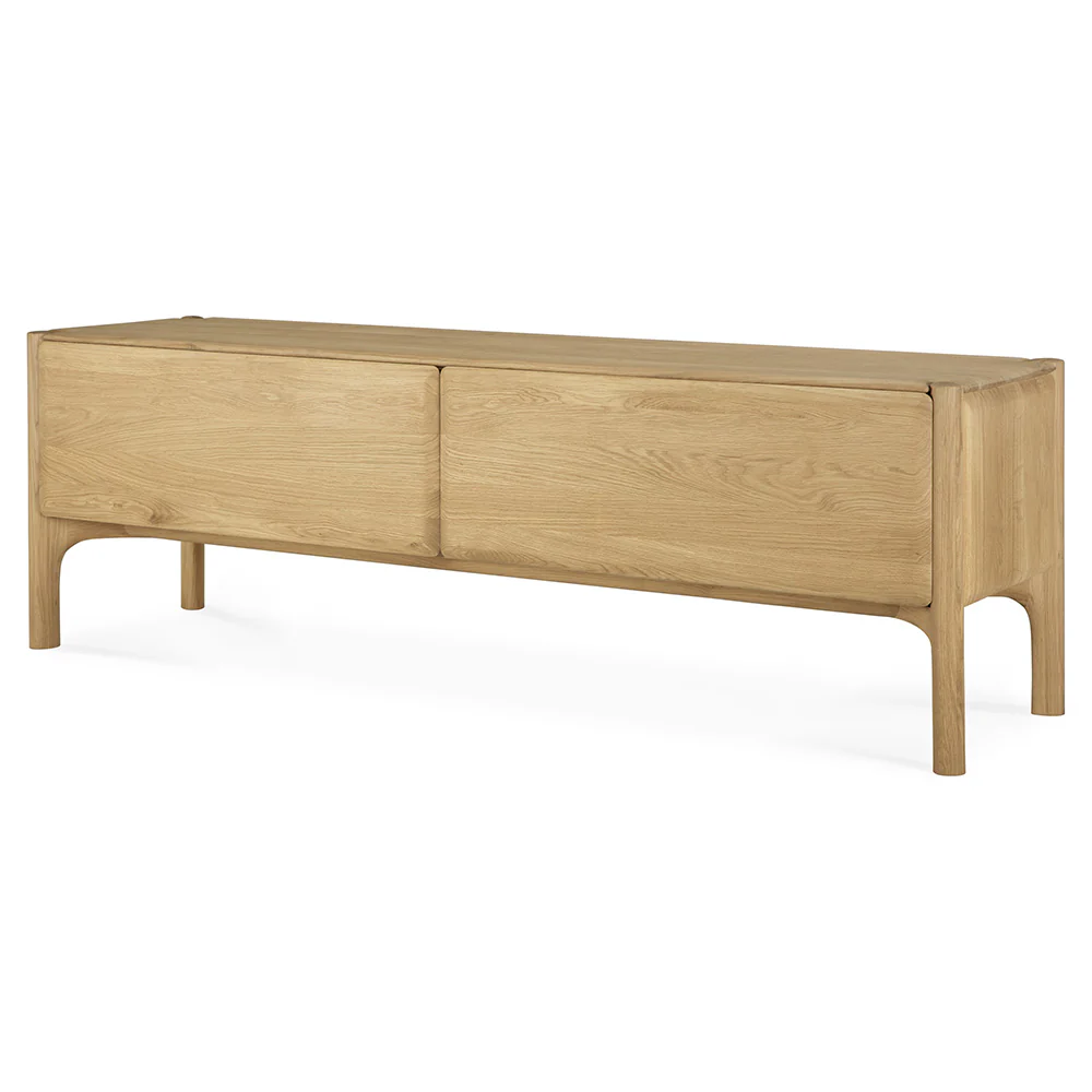 PI TV Cupboard - 1 Drawer, Oak - Image 2