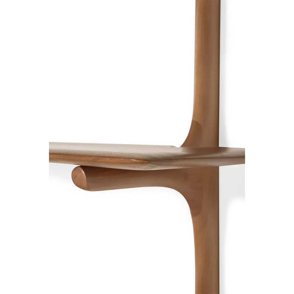 PI Wall Shelf - Mahogany, 5 Shelves - Image 4