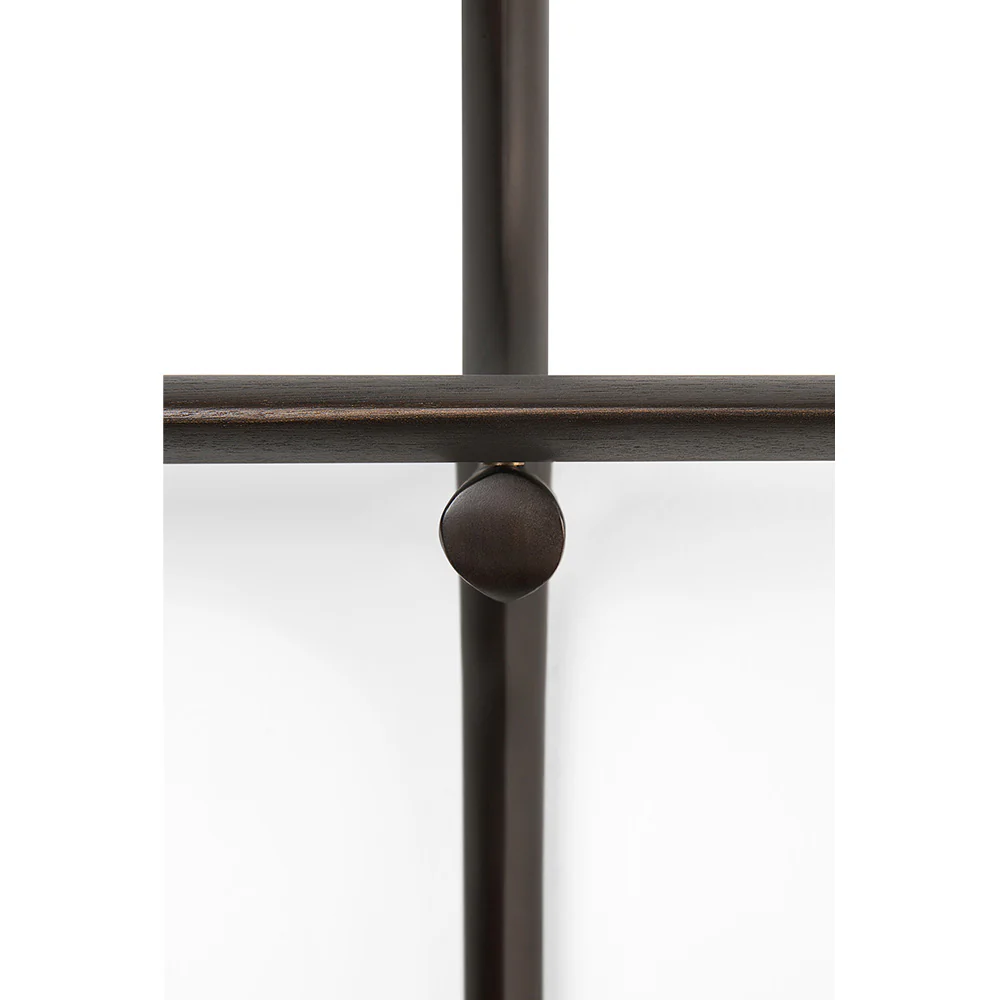 Pi Wall Shelf - Dark Brown Mahogany, 2 Shelves - Image 5
