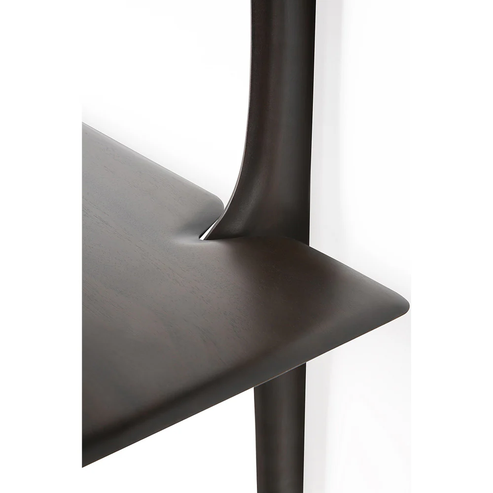 Pi Wall Shelf - Dark Brown Mahogany, 3 Shelves - Image 3