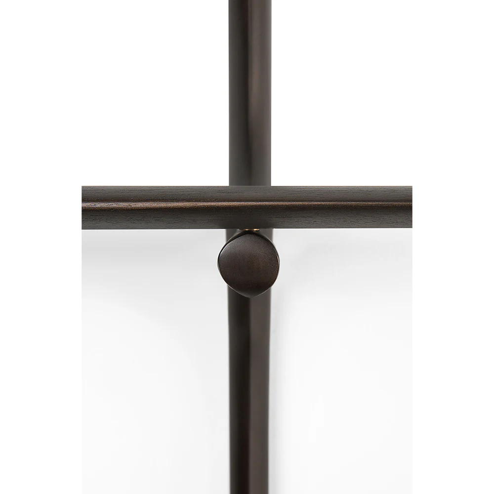 Pi Wall Shelf - Dark Brown Mahogany, 3 Shelves - Image 4