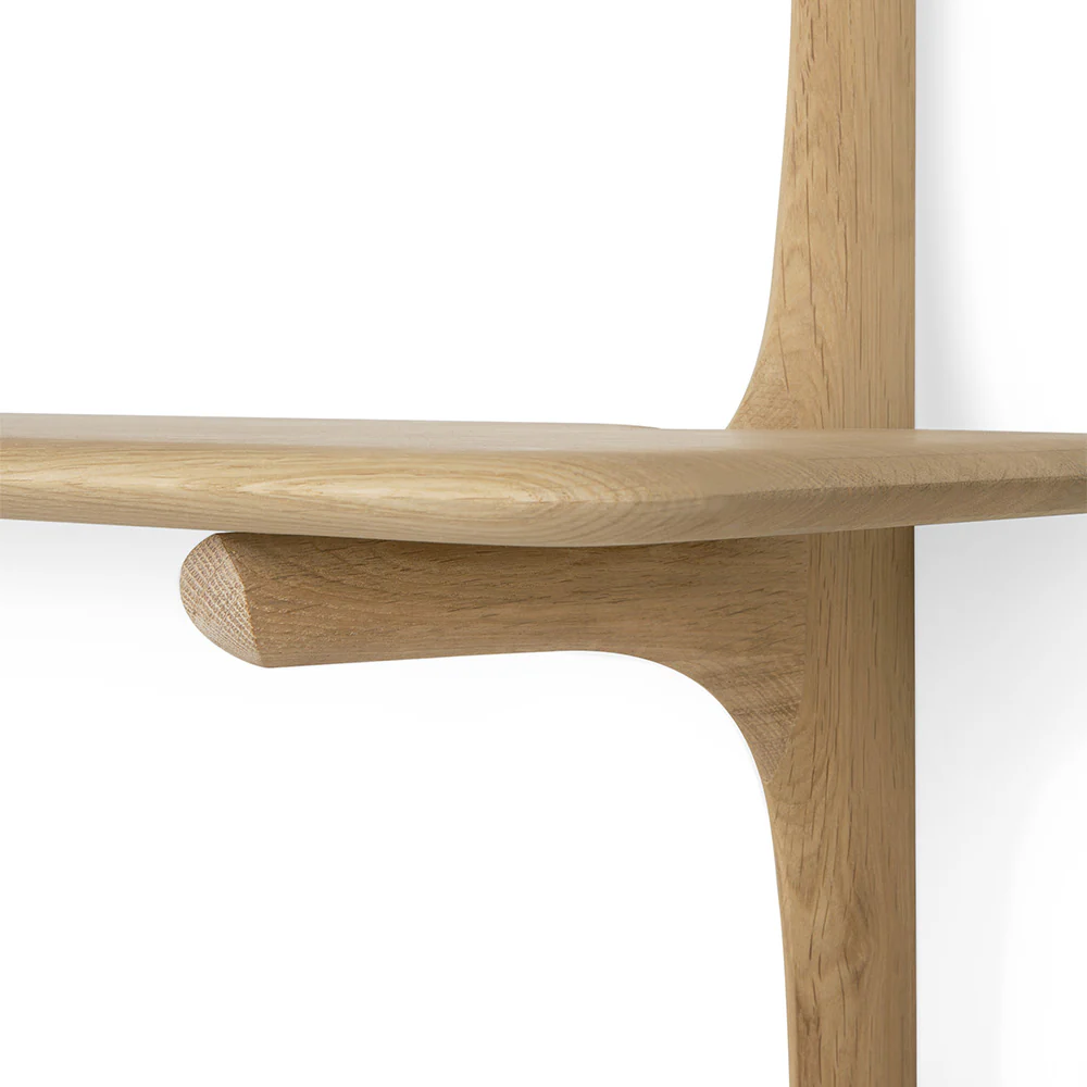 Pi Wall Shelf - Oak, 2 Shelves - Image 4