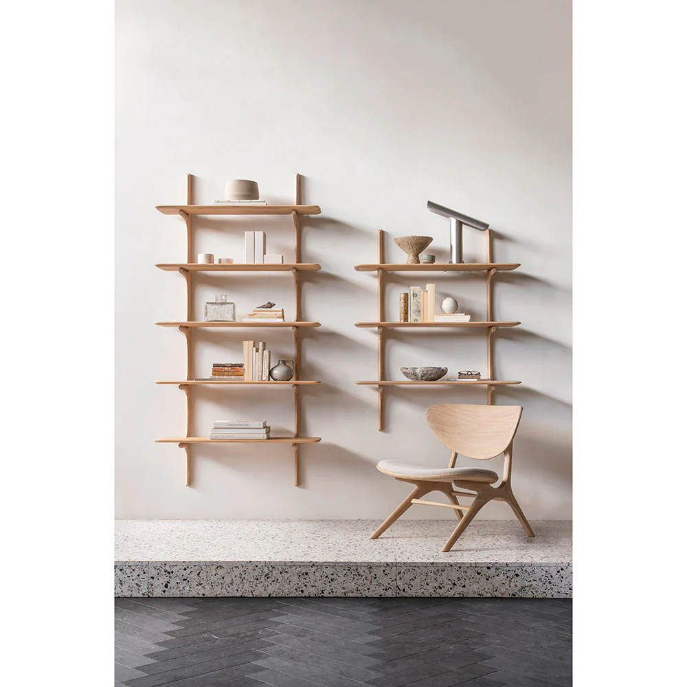 Pi Wall Shelf - Oak, 3 Shelves - Image 10