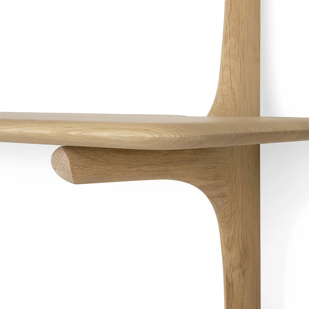 Pi Wall Shelf - Oak, 3 Shelves - Image 4