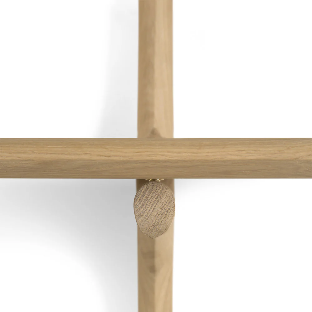 Pi Wall Shelf - Oak, 3 Shelves - Image 5