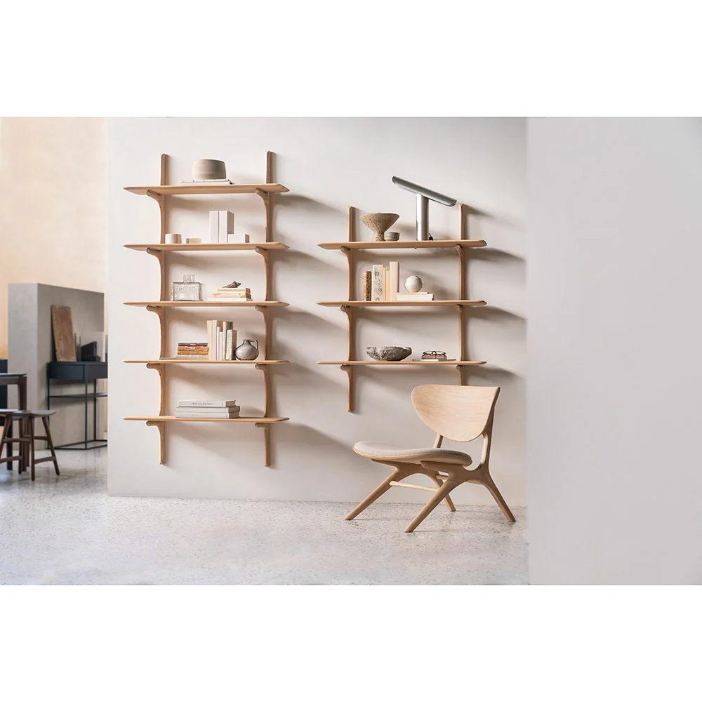 Pi Wall Shelf - Oak, 3 Shelves - Image 9