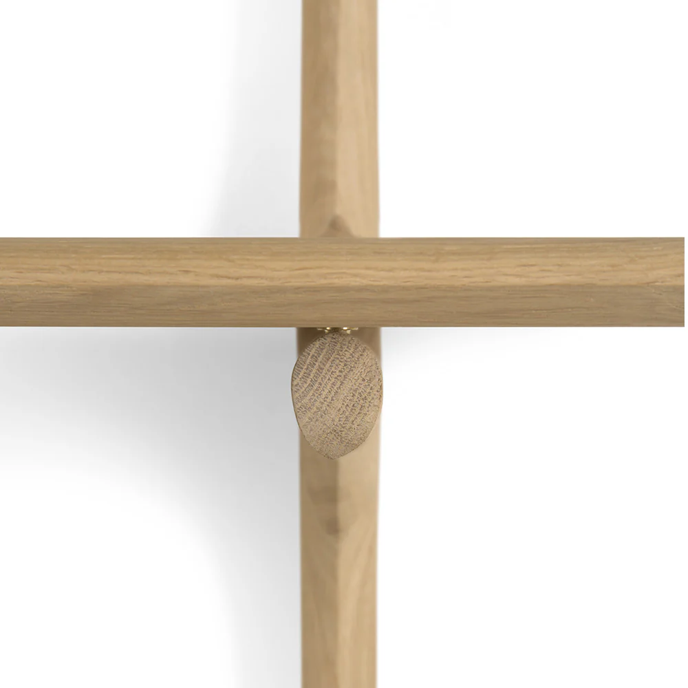 Pi Wall Shelf - Oak, 5 Shelves - Image 5