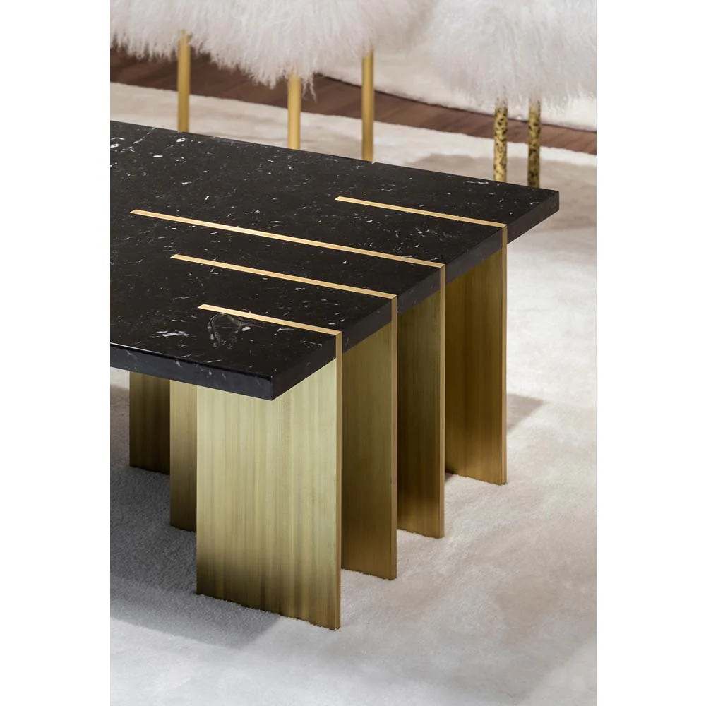 Pianist Coffee Table - Nero Marquina Marble - Image 3