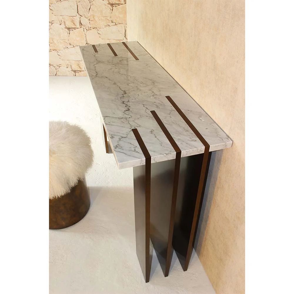 Pianist Console - Carrara Marble - Image 4