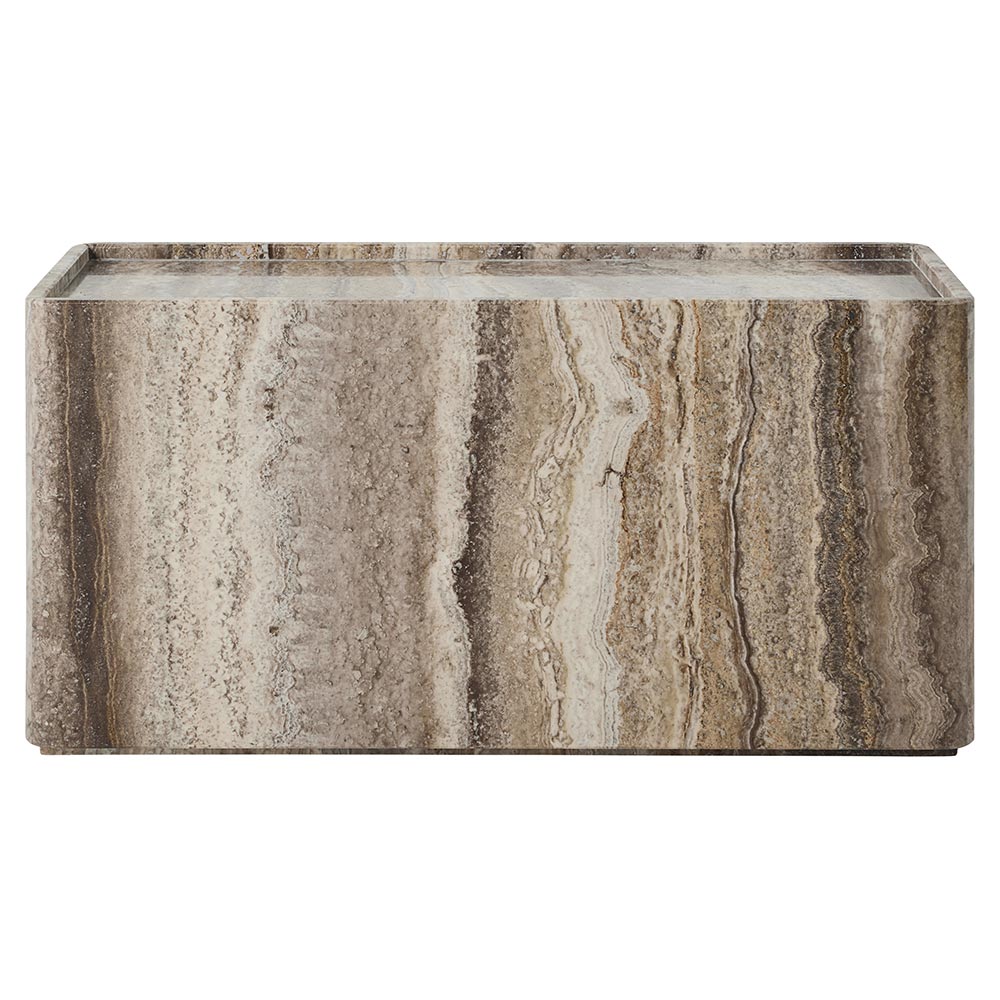Pietra Rectangular Side Table - Lively Sepia - Image 2