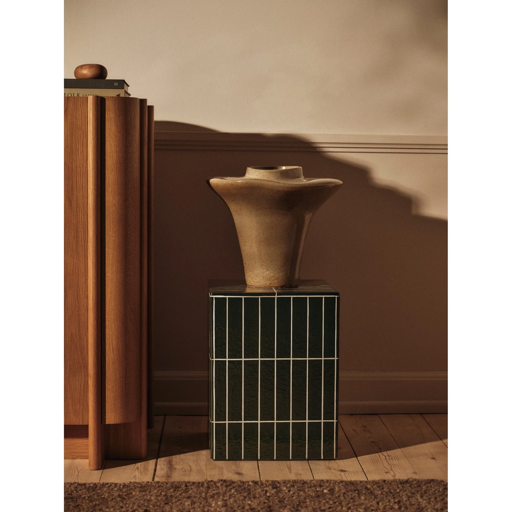 Pillar Side Table - Dark Green - Image 2