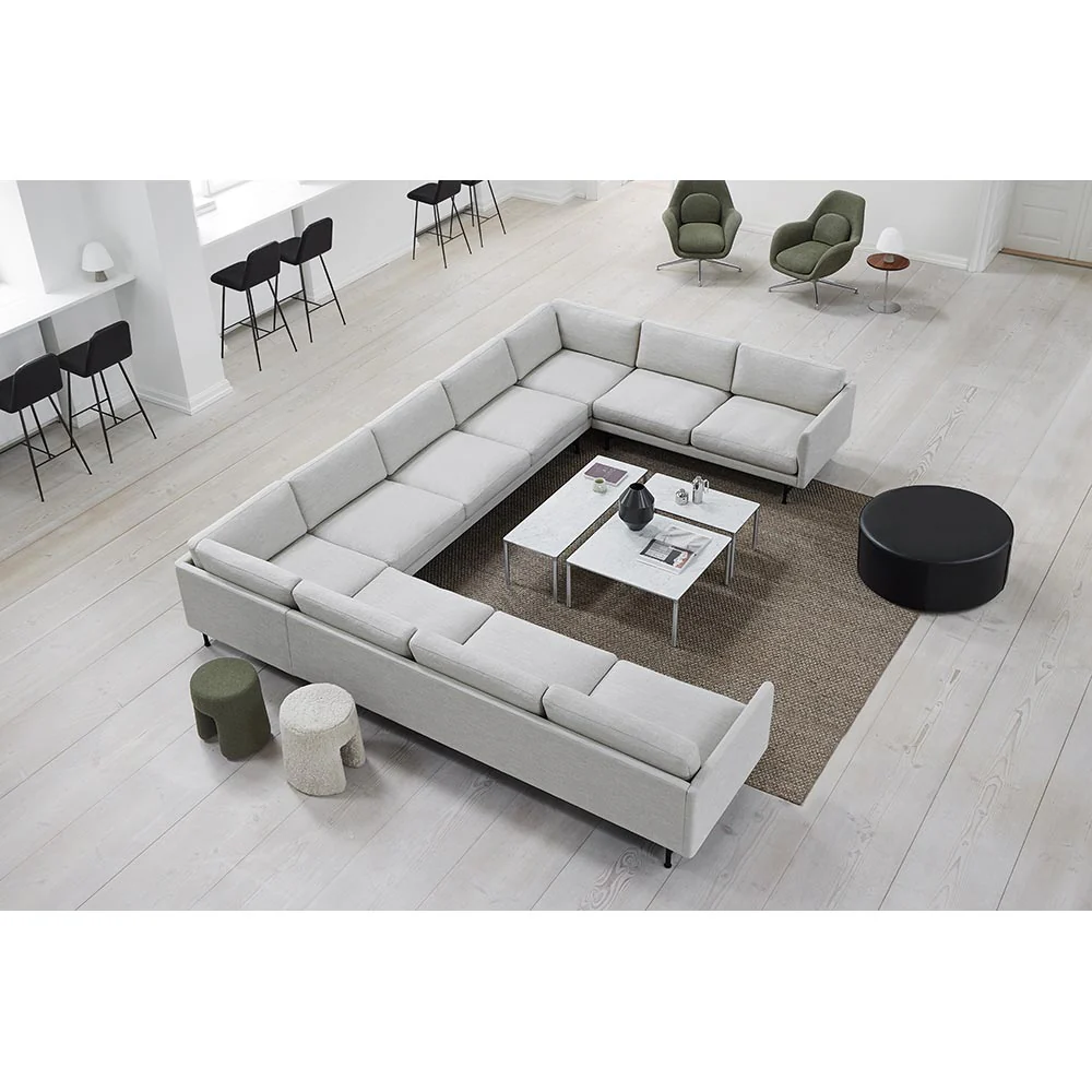 Piloti Extra Large Rectangular Coffee Table - Aluminum - Image 10