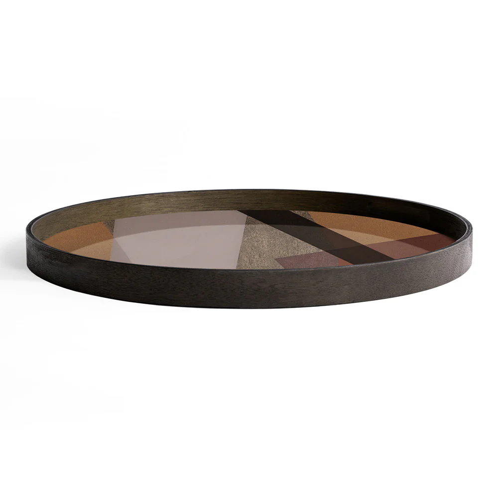 Pinot Angle Glass Tray - Round, Large - Image 2