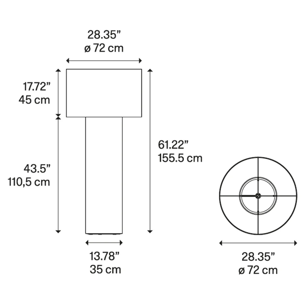 Pipe Medium Floor Lamp - Black - Image 5