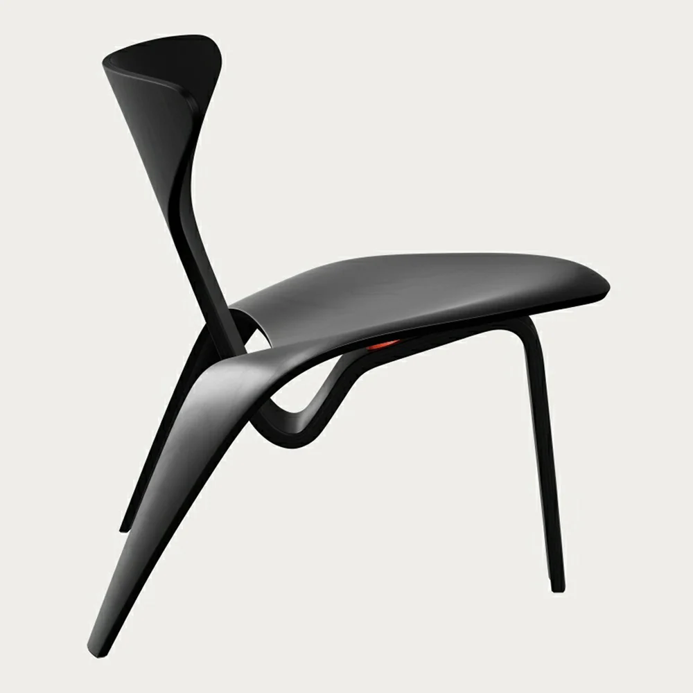 PK0 A Lounge Chair - Black Colored Ash - Image 3