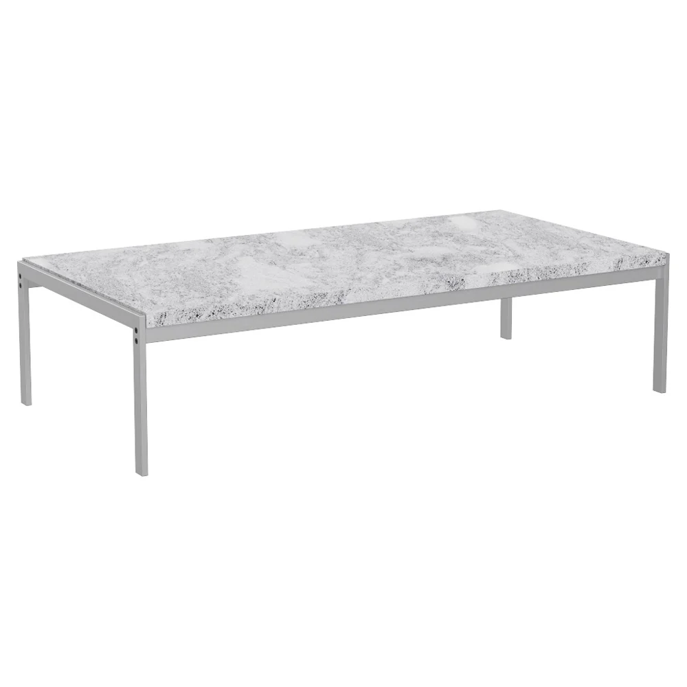 PK63A Coffee Table - Marble, Gray/White - Image 2